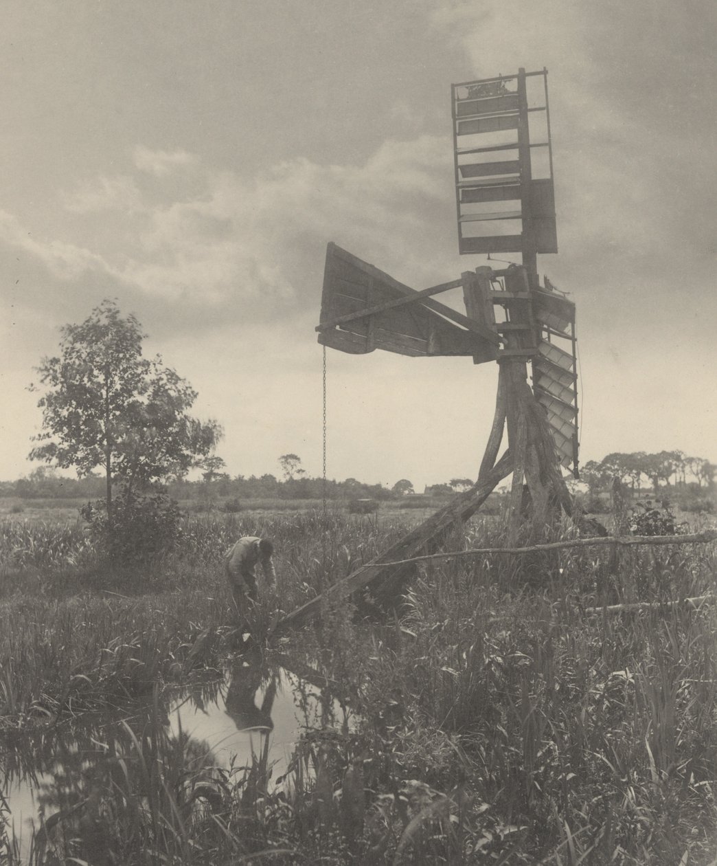 Egy romos vízimalom alkotó: Peter Henry Emerson
