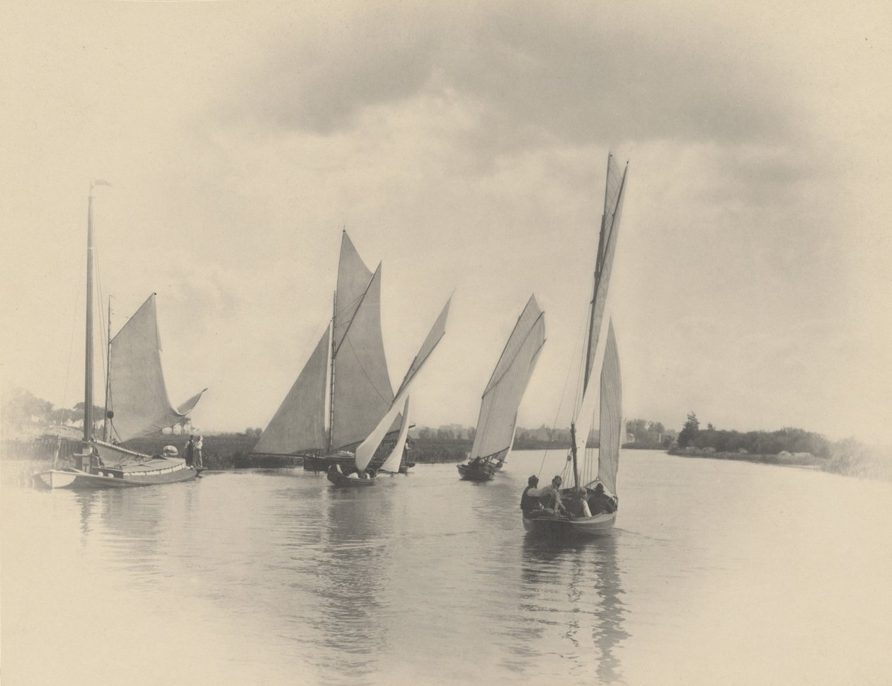 Vitorlásverseny Horningban, 1885 (fotó) alkotó: Peter Henry Emerson