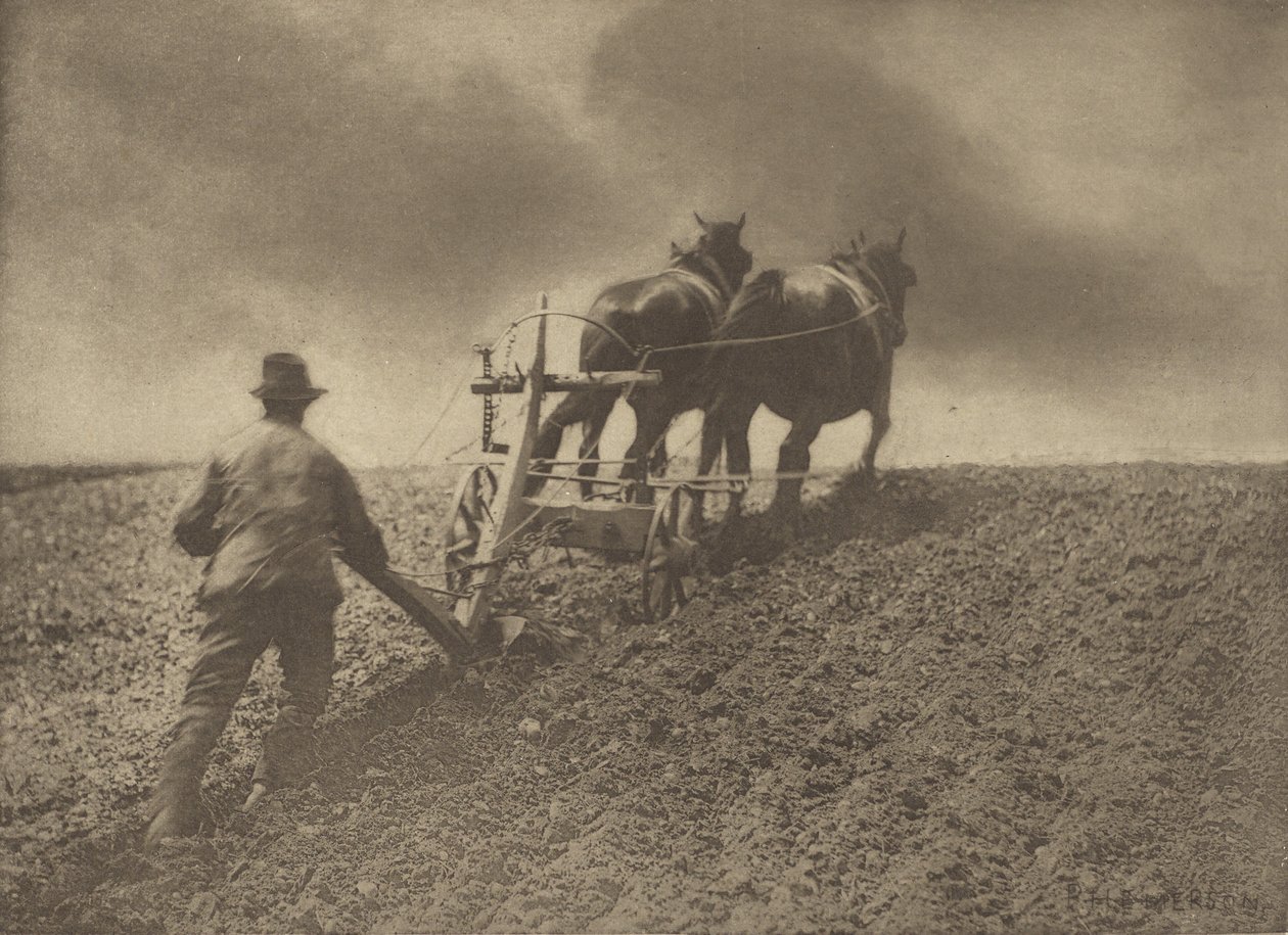 A Stiff Pull. [Suffolk.] alkotó: Peter Henry Emerson