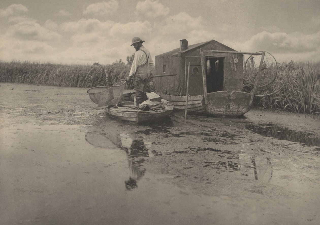 Egy angolnafogó otthona,1886 (fénykép) alkotó: Peter Henry Emerson