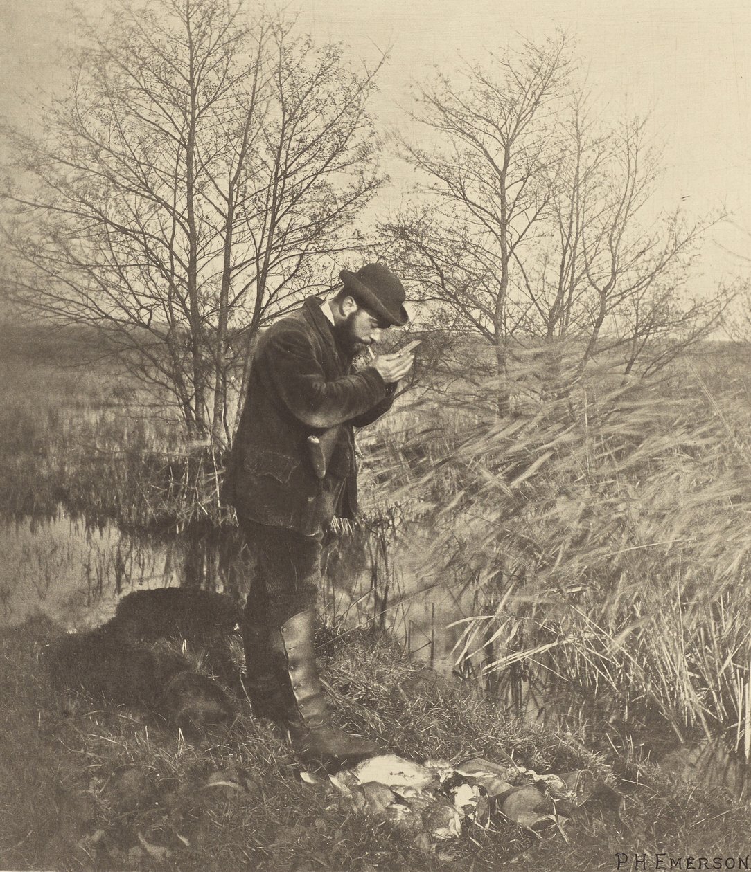 A Covert Cornerben. [Norfolk.] alkotó: Peter Henry Emerson