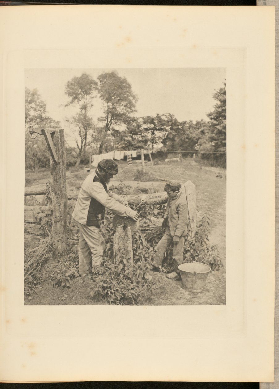 At the Grindstone - egy suffolki tanyán alkotó: Peter Henry Emerson