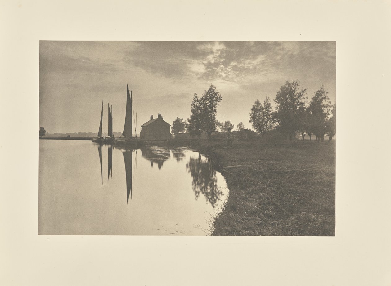 Cantley: a dagály fordulójára váró wherryk alkotó: Peter Henry Emerson