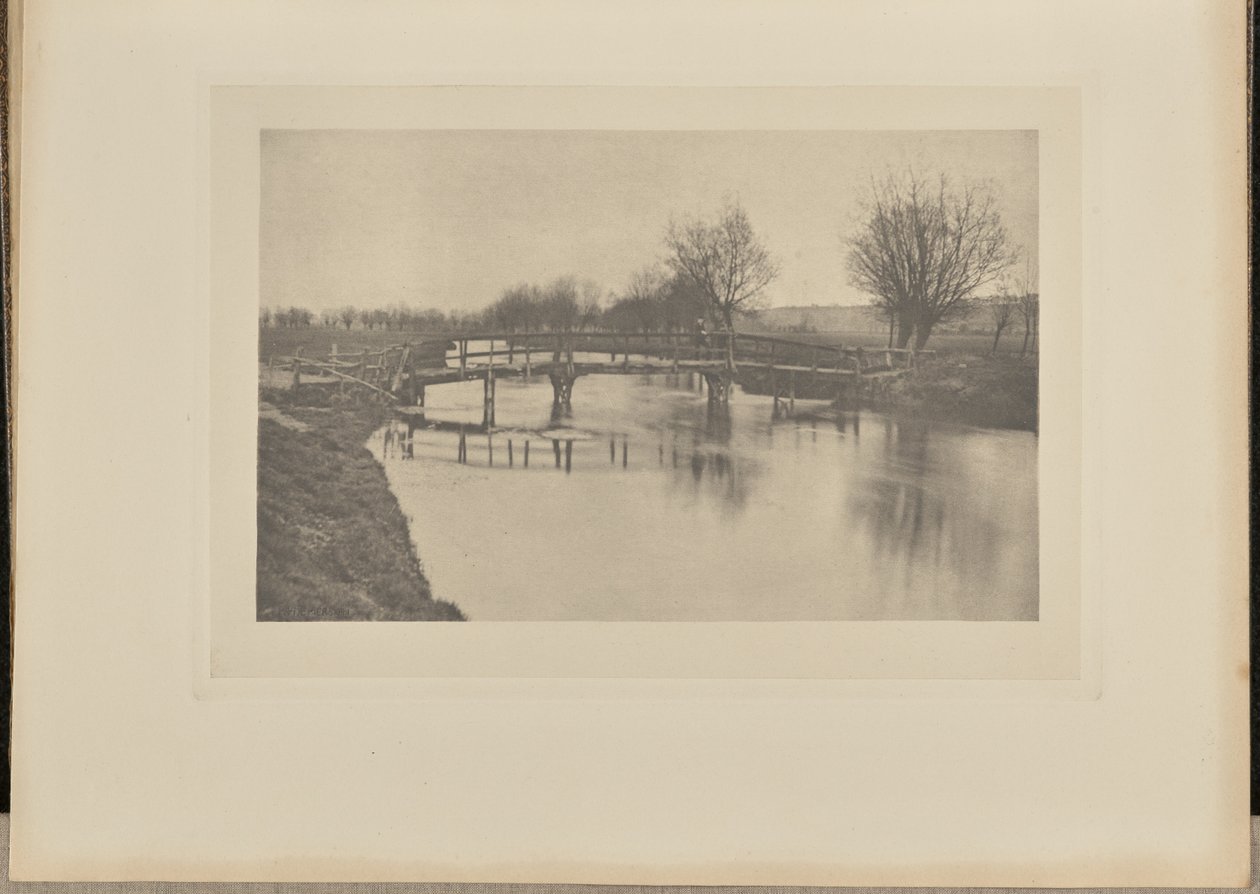 Gyaloghíd Cheshunt közelében alkotó: Peter Henry Emerson