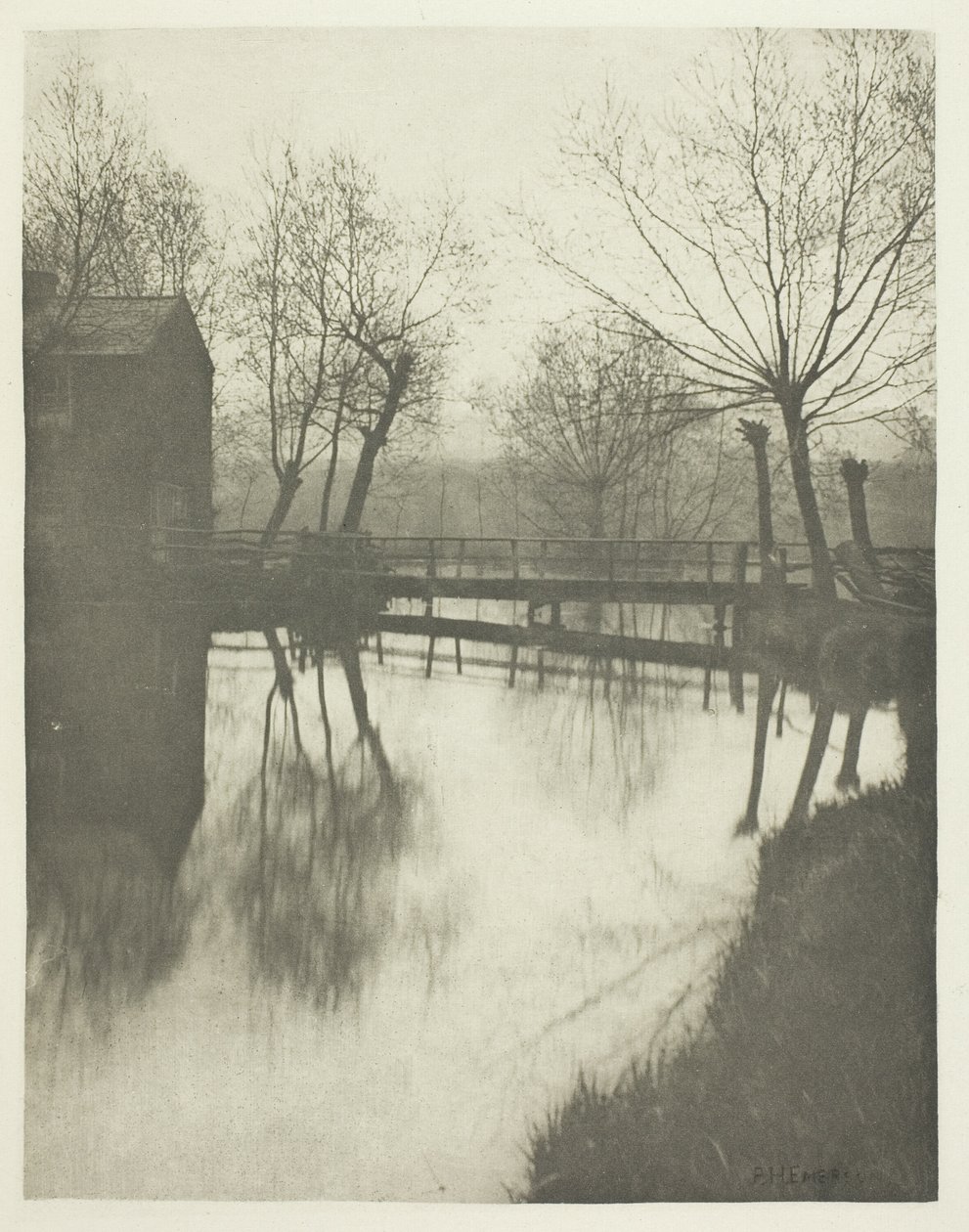 Gyaloghíd Chingford közelében alkotó: Peter Henry Emerson