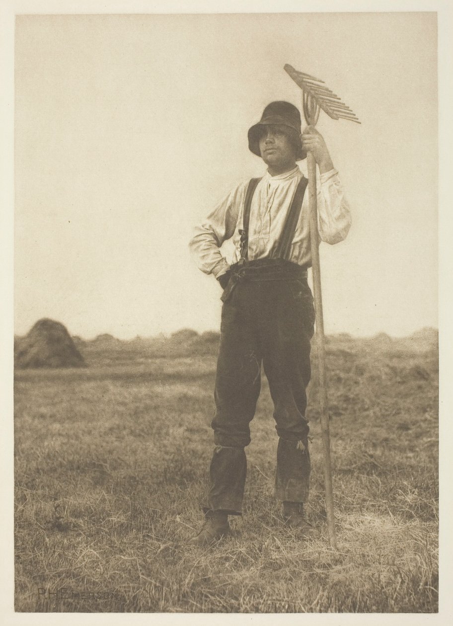 Szénavarró gereblyével (Norfolk) alkotó: Peter Henry Emerson
