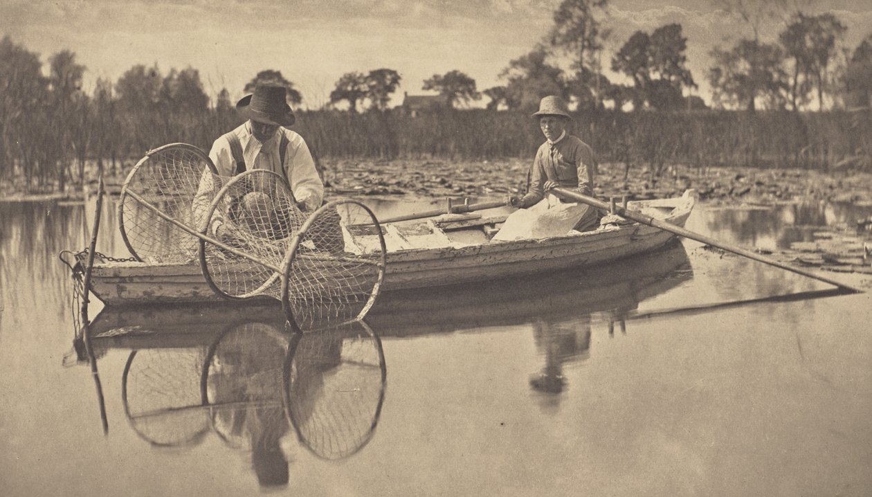 Az íjháló felállítása alkotó: Peter Henry Emerson