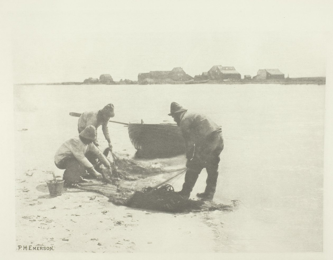 Olvadás a Blythe folyón (Suffolk) alkotó: Peter Henry Emerson