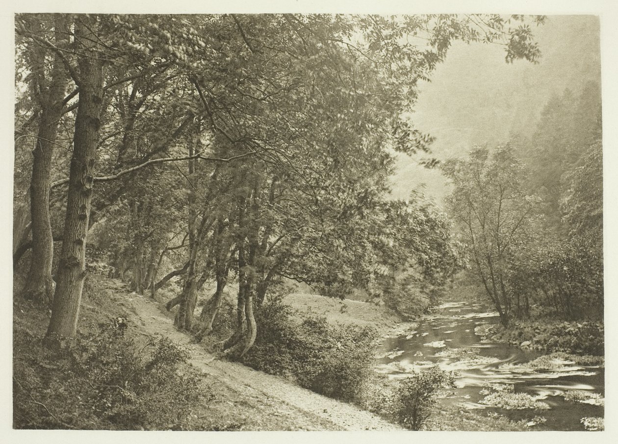 Az ösvény az első Brae fölött, Dove Dale alkotó: Peter Henry Emerson