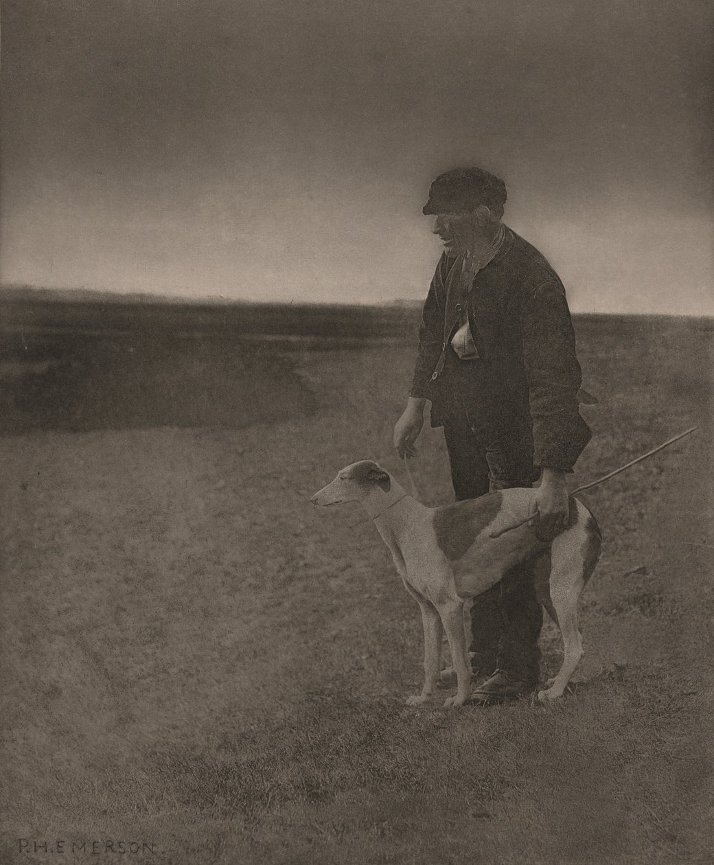 Az orvvadász - Egy nyúl, 1888 (fotó) alkotó: Peter Henry Emerson