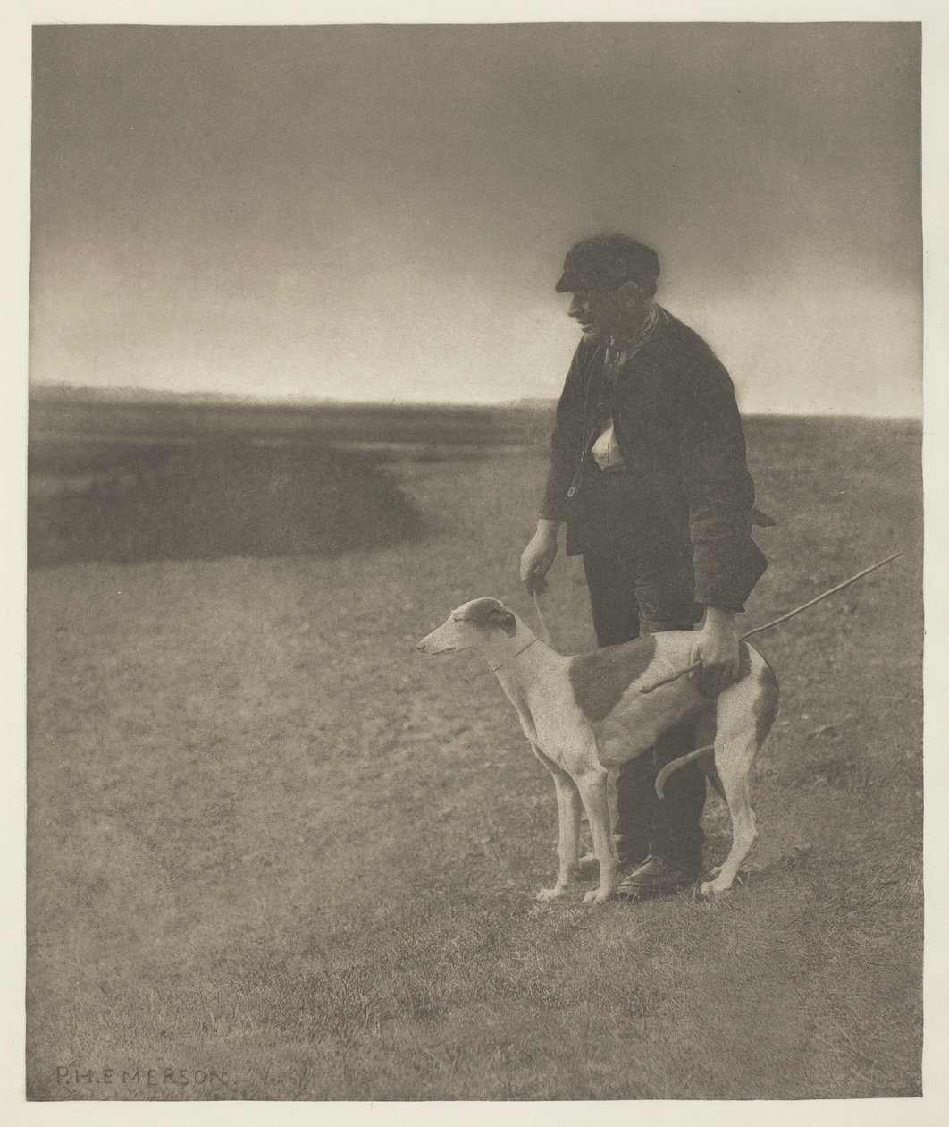 Az orvvadász – Egy nyúl látható, (Suffolk) alkotó: Peter Henry Emerson