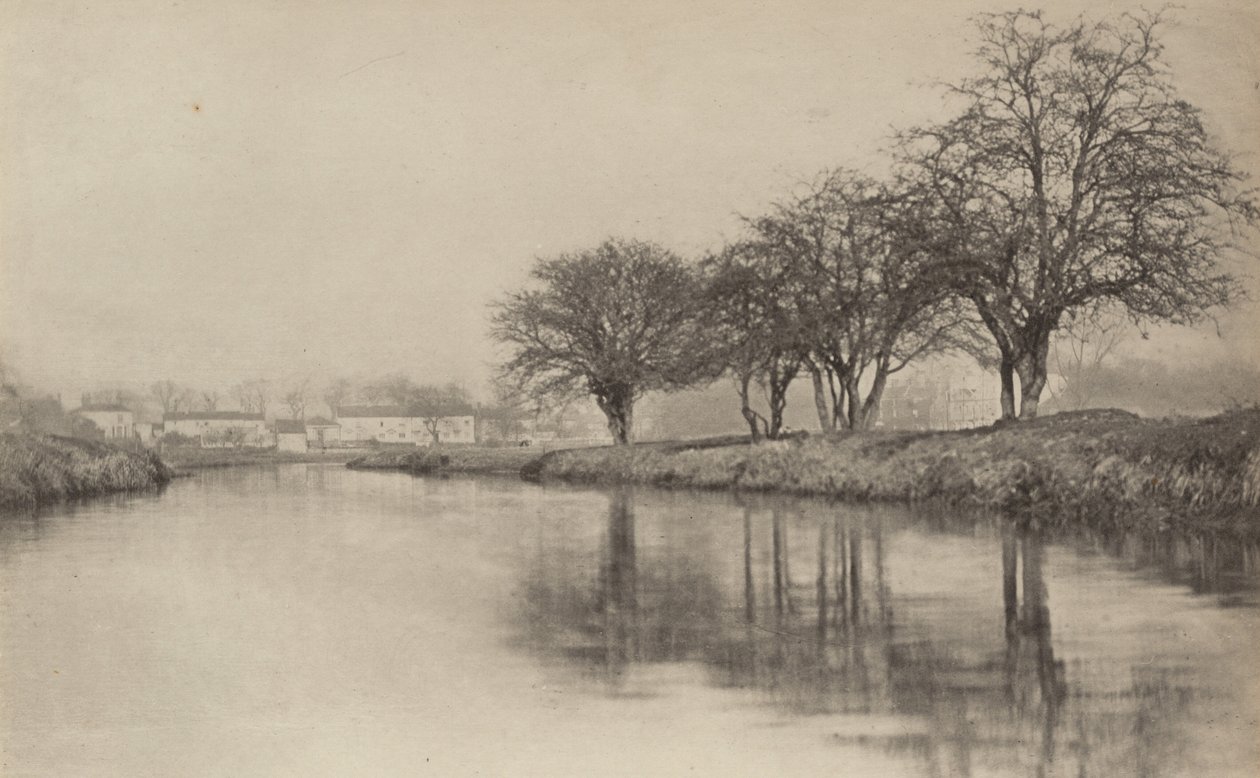 The Village by the River,1890-1891, nyomtatva 1893 (fotó) alkotó: Peter Henry Emerson