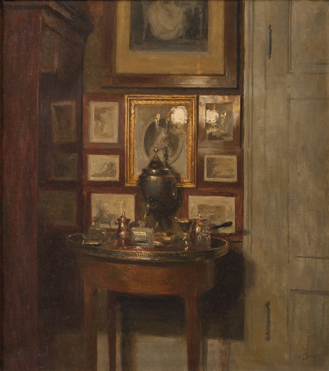 Belső szamovárral. Este alkotó: Peter Vilhelm Ilsted