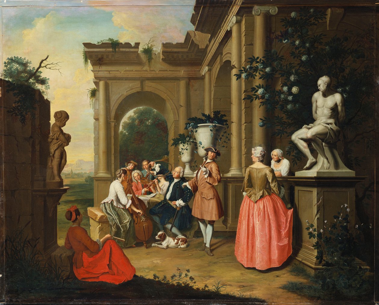 Portico koncertje, 1739 alkotó: Peter Jacob Horemans