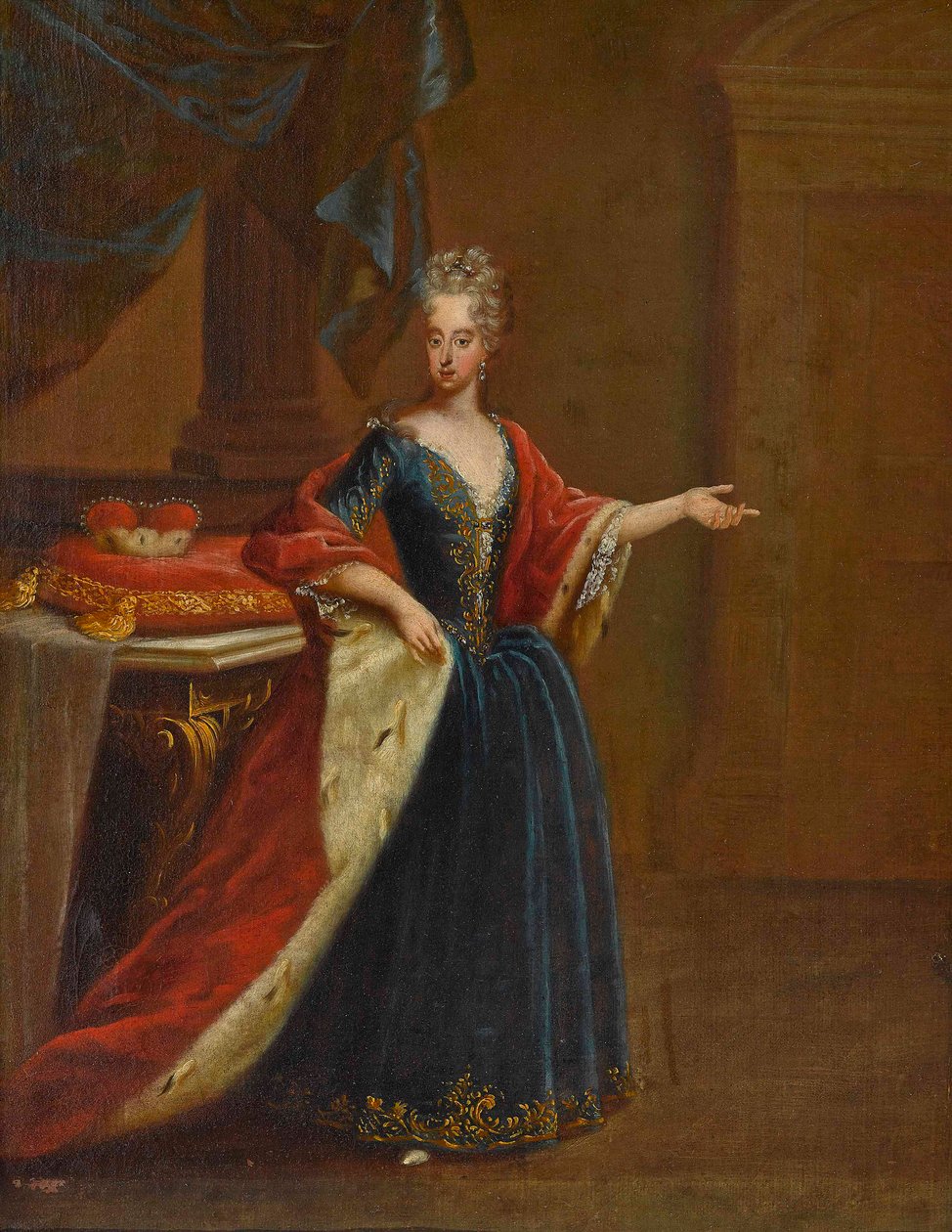 Ausztriai Mária Antónia 1669-1692 bajor választónő portréja. alkotó: Peter Jacob Horemans