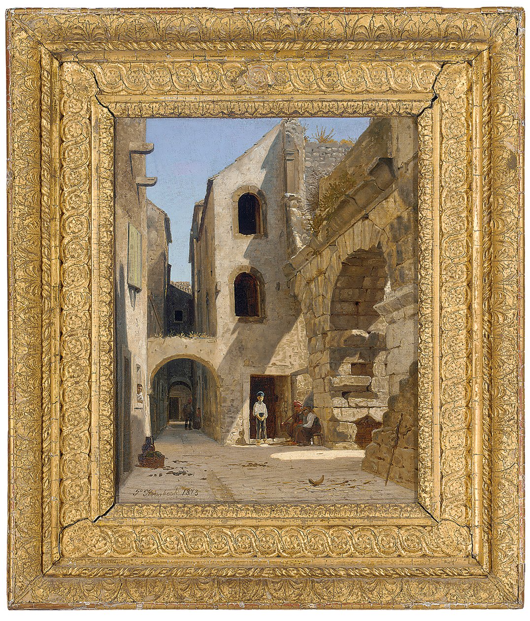A Dioclesian Palazzo romjainál, Spelatóban alkotó: Peter Kornbeck