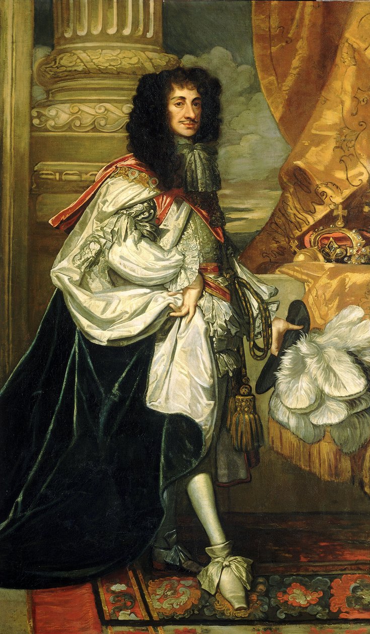 II. Károly (1630-1685), 1670 körül (olaj, vászon) alkotó: Peter Lely