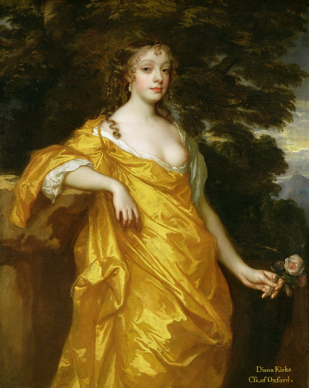 Diana Kirke, Later Countess of Oxford, c.1665-70 (oil on canvas) alkotó: Peter Lely