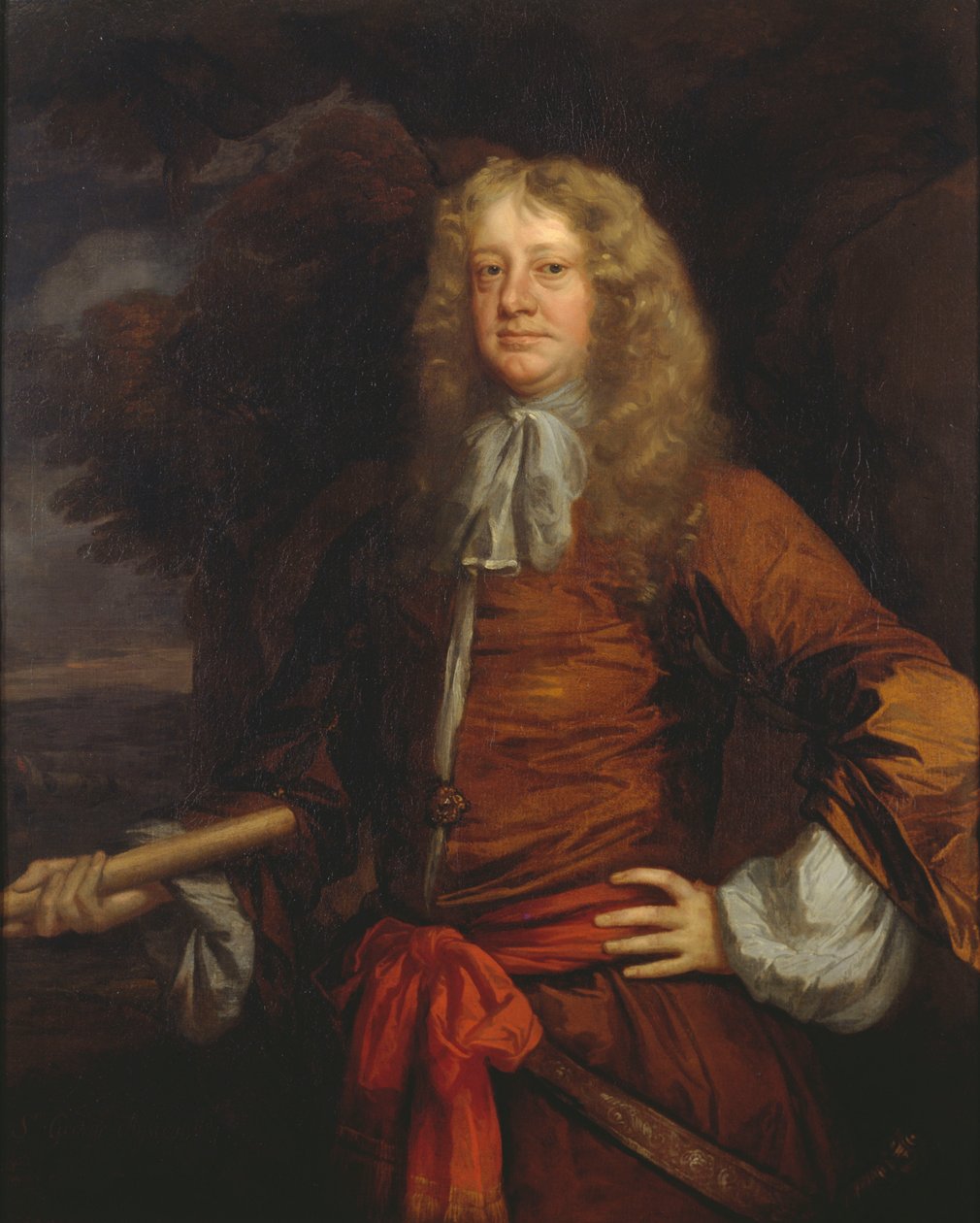 Lowestoft zászlósai: Sir George Ayscue admirális (aktív 1646-1671) alkotó: Peter Lely