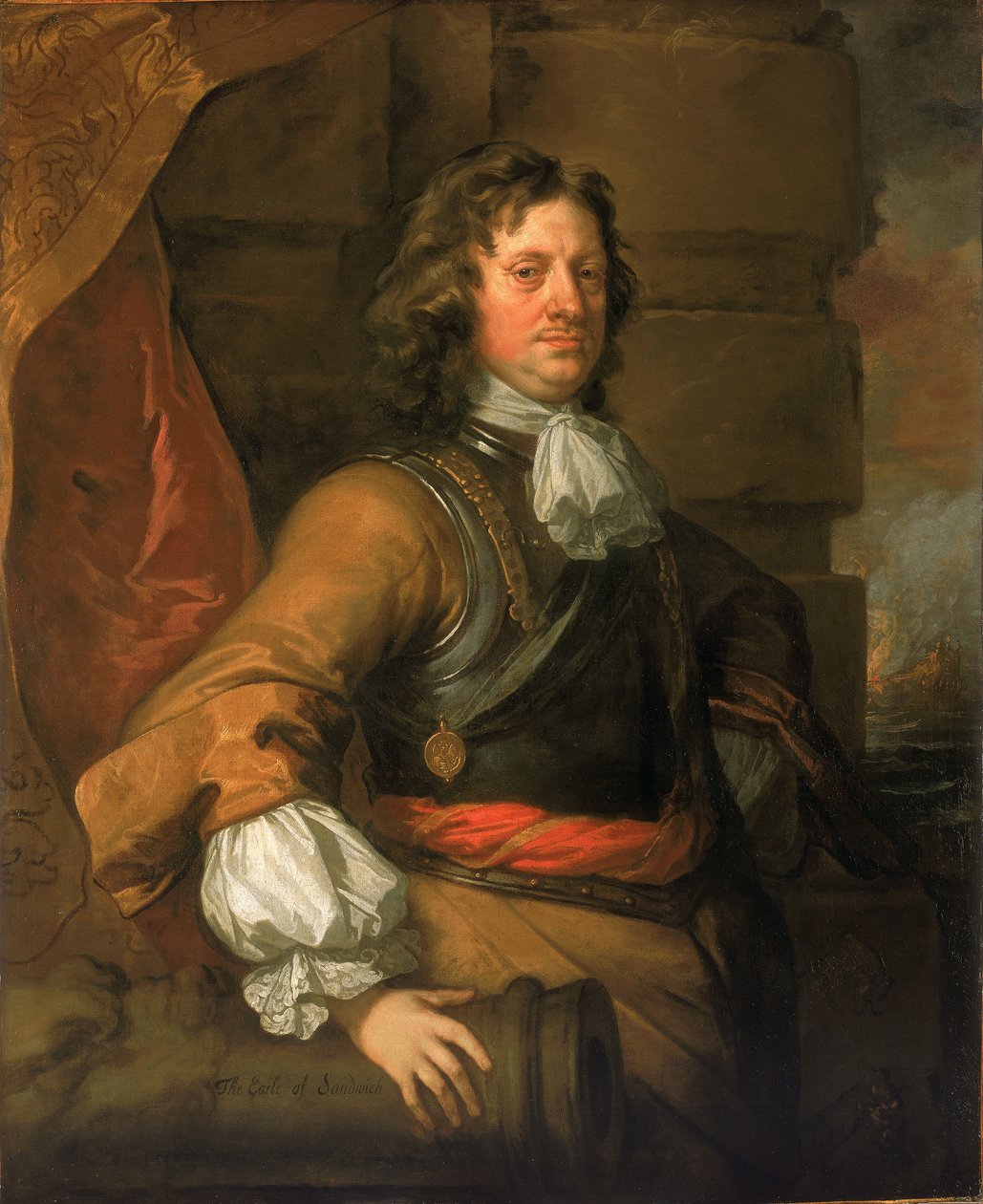 Lowestoft zászlósai: Edward Montagu alkotó: Peter Lely