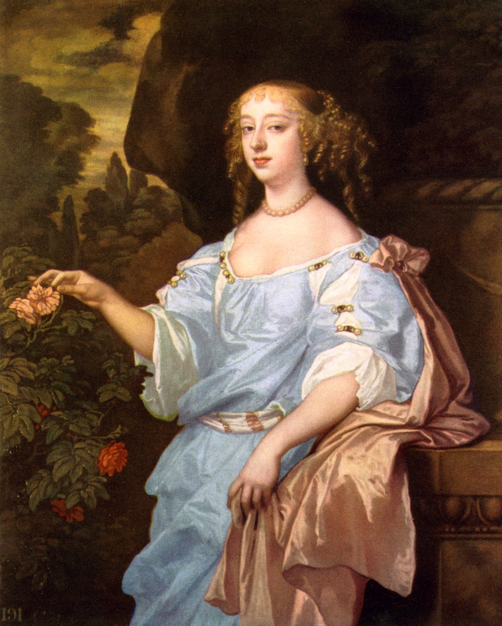 Henrietta Boyle, Rochester grófnője, 1660-as évek. alkotó: Peter Lely