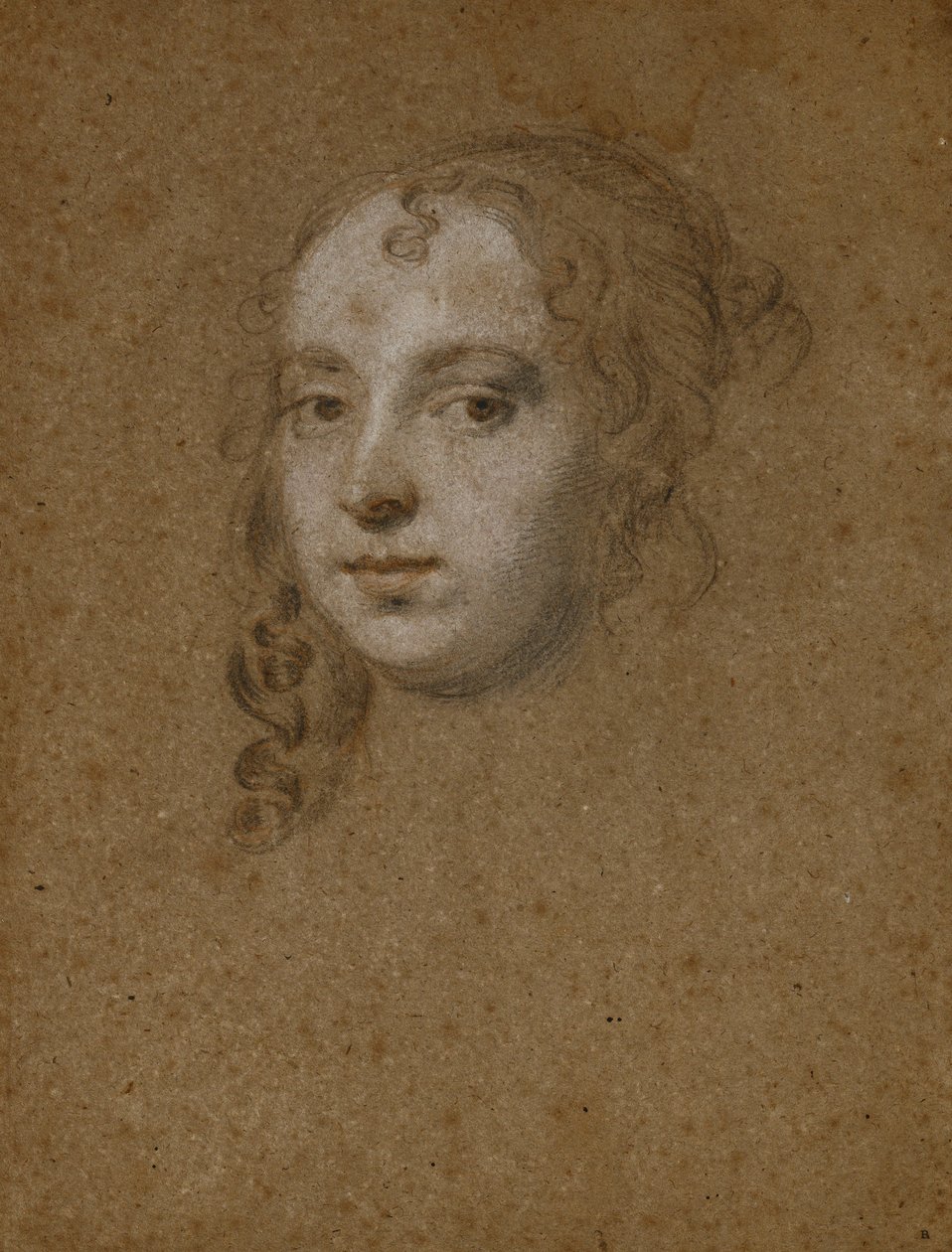 Portré egy hölgy feje, alkotó: Peter Lely