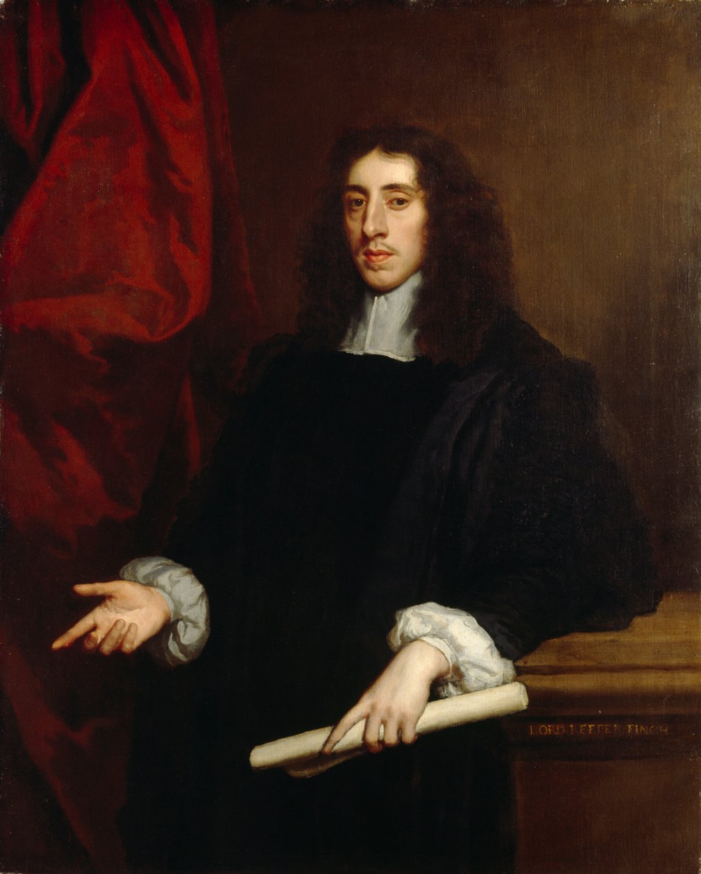 "Heneage Finch portréja, Nottingham 1. grófja, Lord Keeper", 17. század alkotó: Peter Lely