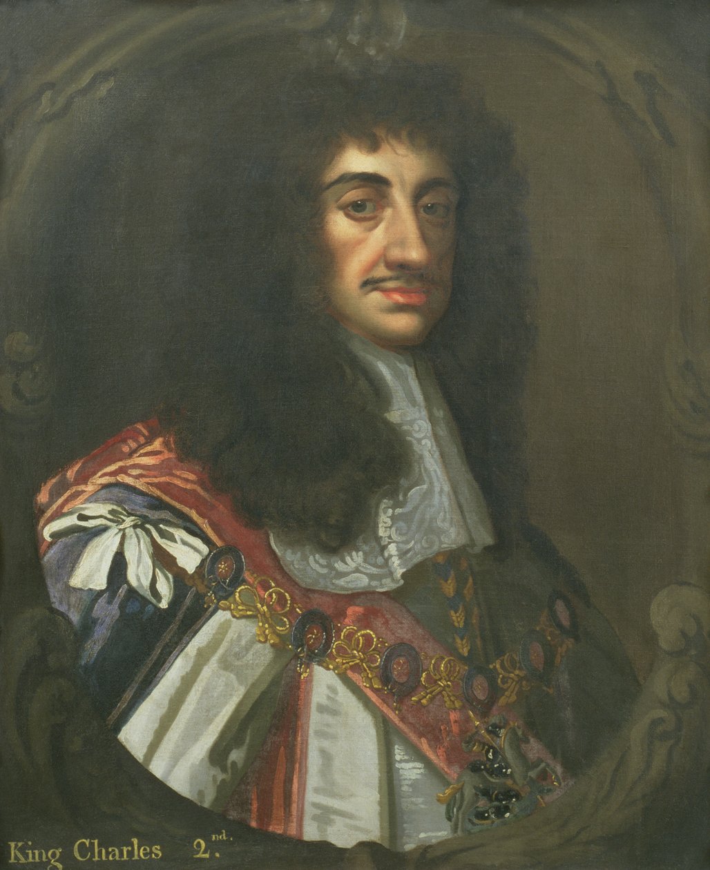 Károly király portréja II alkotó: Peter Lely