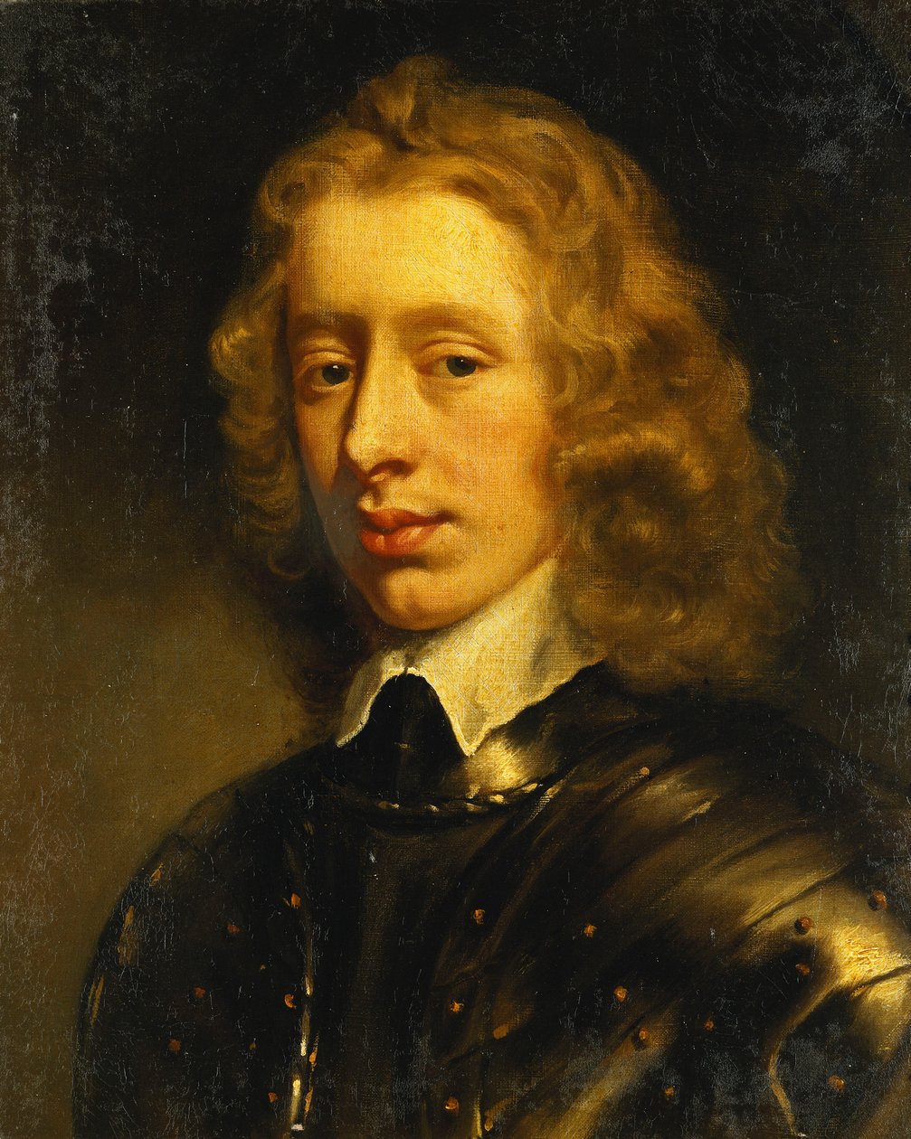 Egy fiatal úriember portréja, akit Richmond hercegének tartanak, mellhossz, páncélt visel, 1650 körül alkotó: Peter Lely