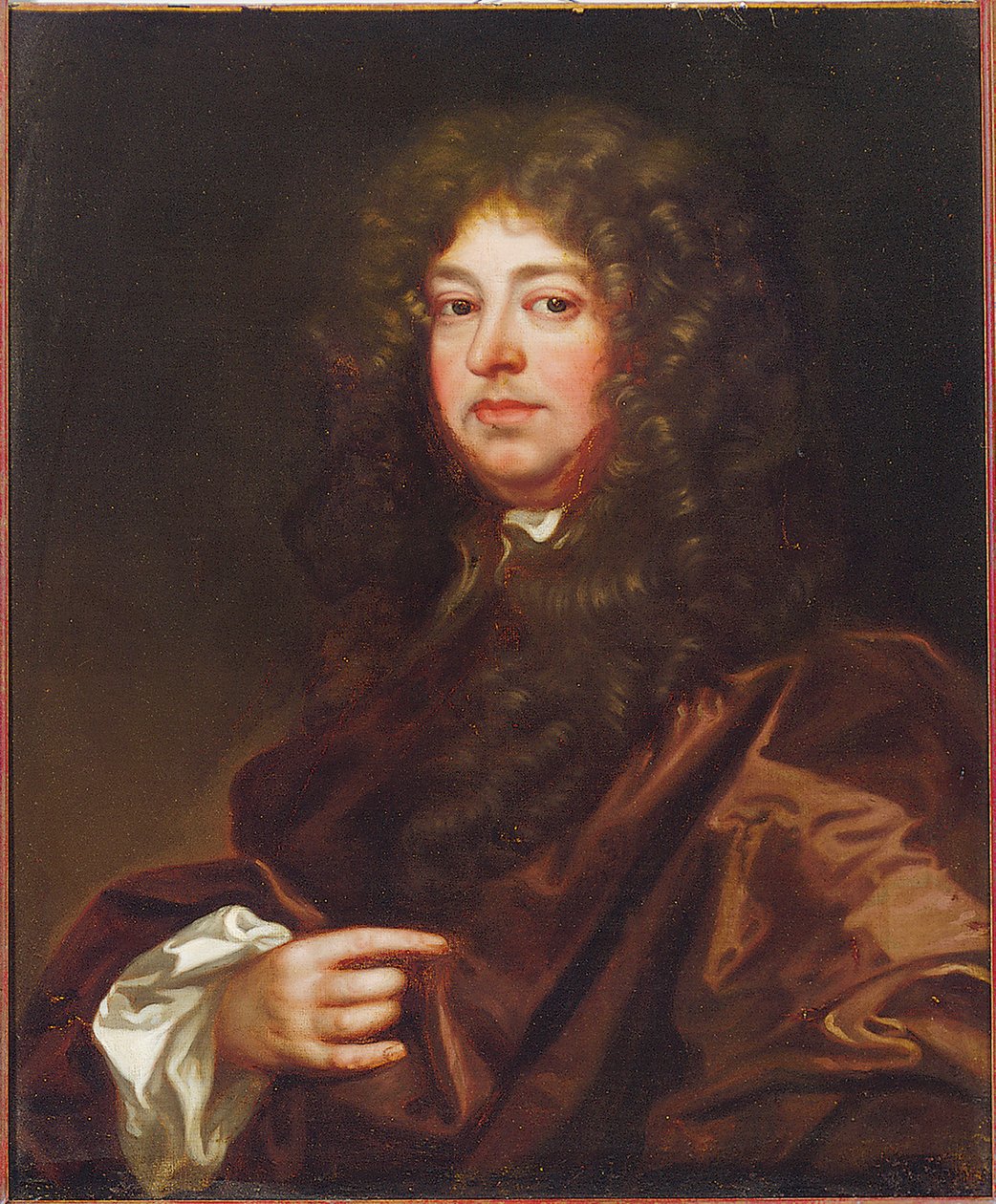 Barna köpenyes úriember portréja alkotó: Peter Lely