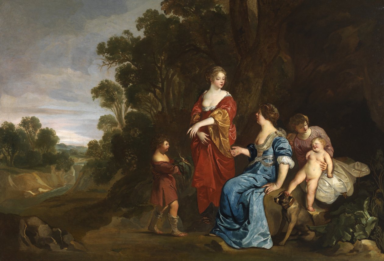 Rueben Mandragorát mutat be Leahnak, 1640-50 alkotó: Peter Lely