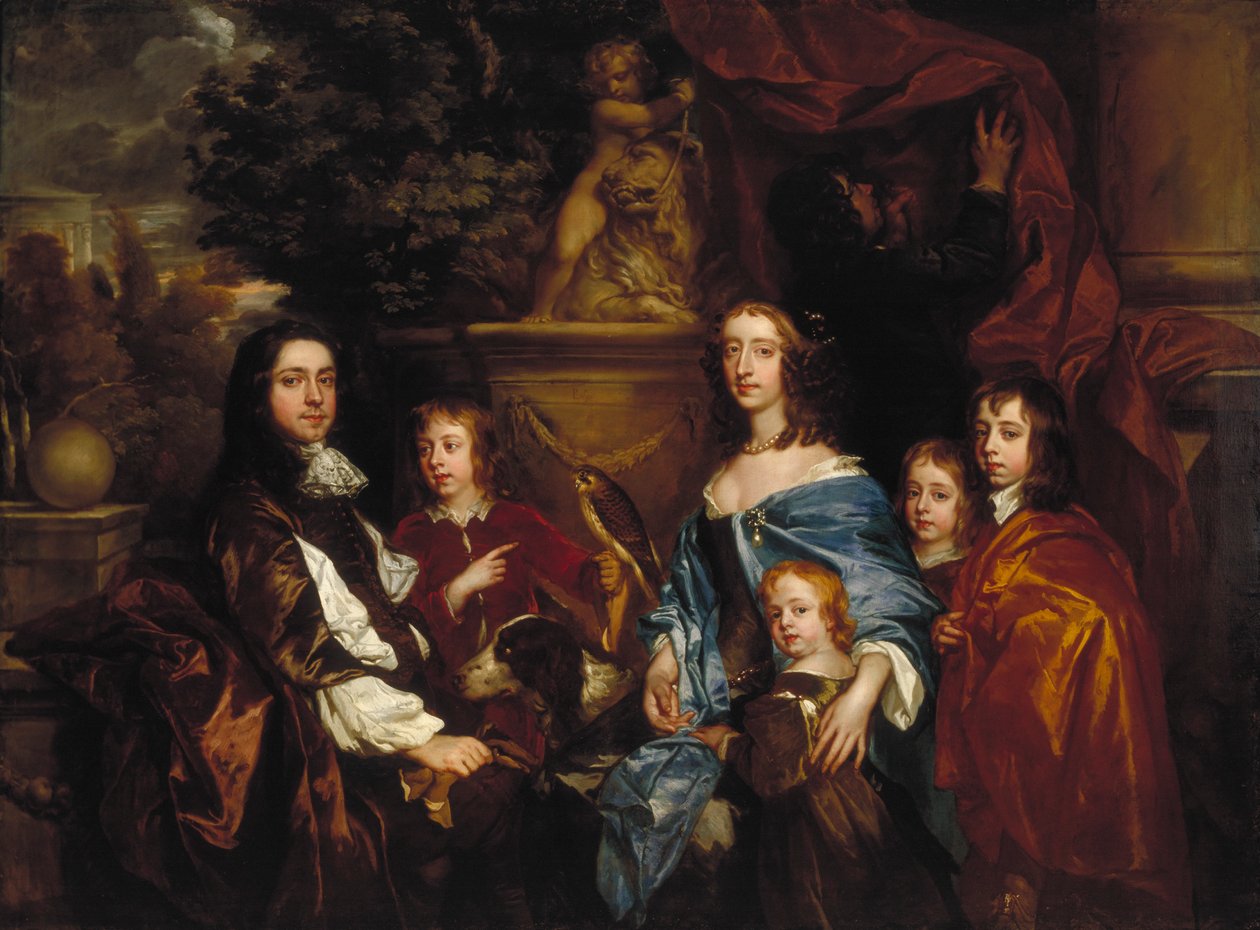 "Sir Edward Hales és családja", 1656 alkotó: Peter Lely
