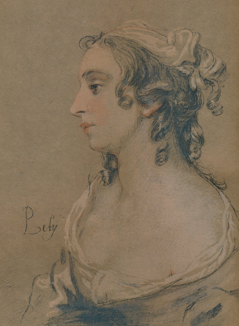 Pasztell tanulmány, 17. század alkotó: Peter Lely