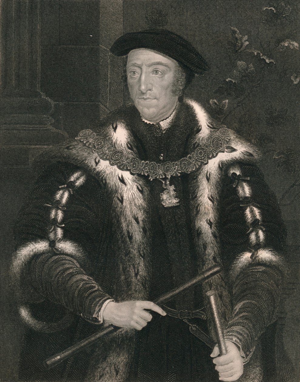 Thomas Howard, Norfolk hercege, 1530-as évek, 19. század eleje-közepe. alkotó: Peter Lightfoot