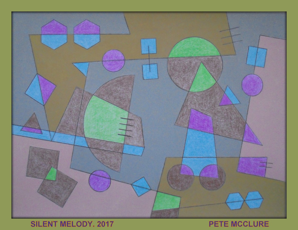 CSENDES DALOM, 2017, AKRIL PAPÍRRA alkotó: Peter McClure
