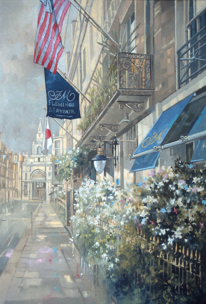 Flemings Hotel, Half Moon Street, London (olaj, vászon) alkotó: Peter Miller