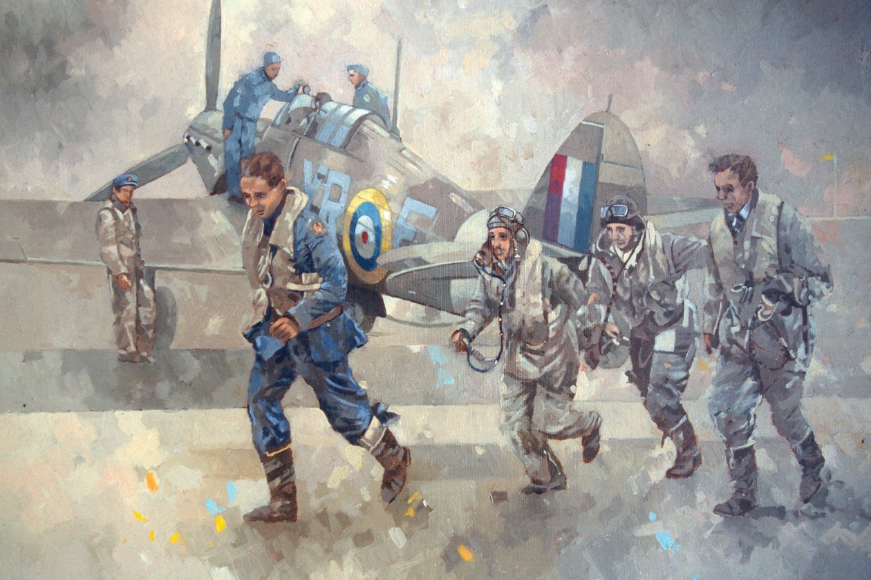 Hurricane Scramble (olaj, vászon) alkotó: Peter Miller
