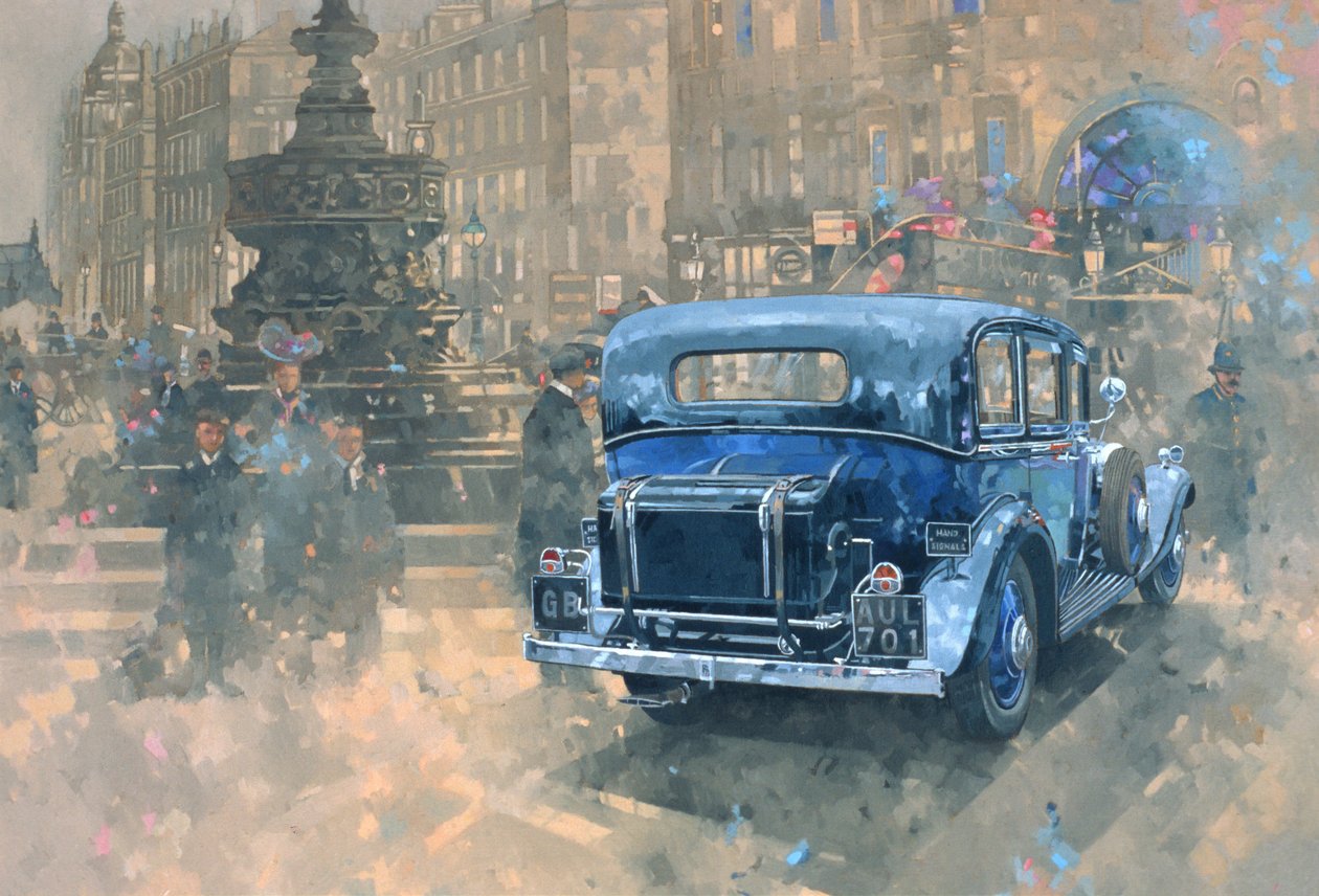 Fantom a Piccadillyben (részlet) (olaj, vászon) alkotó: Peter Miller