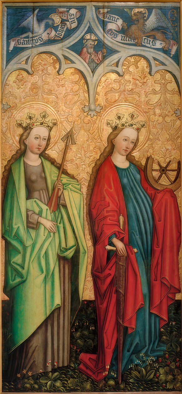 Szent Orsolya és Alexandriai Katalin alkotó: Peter Murer