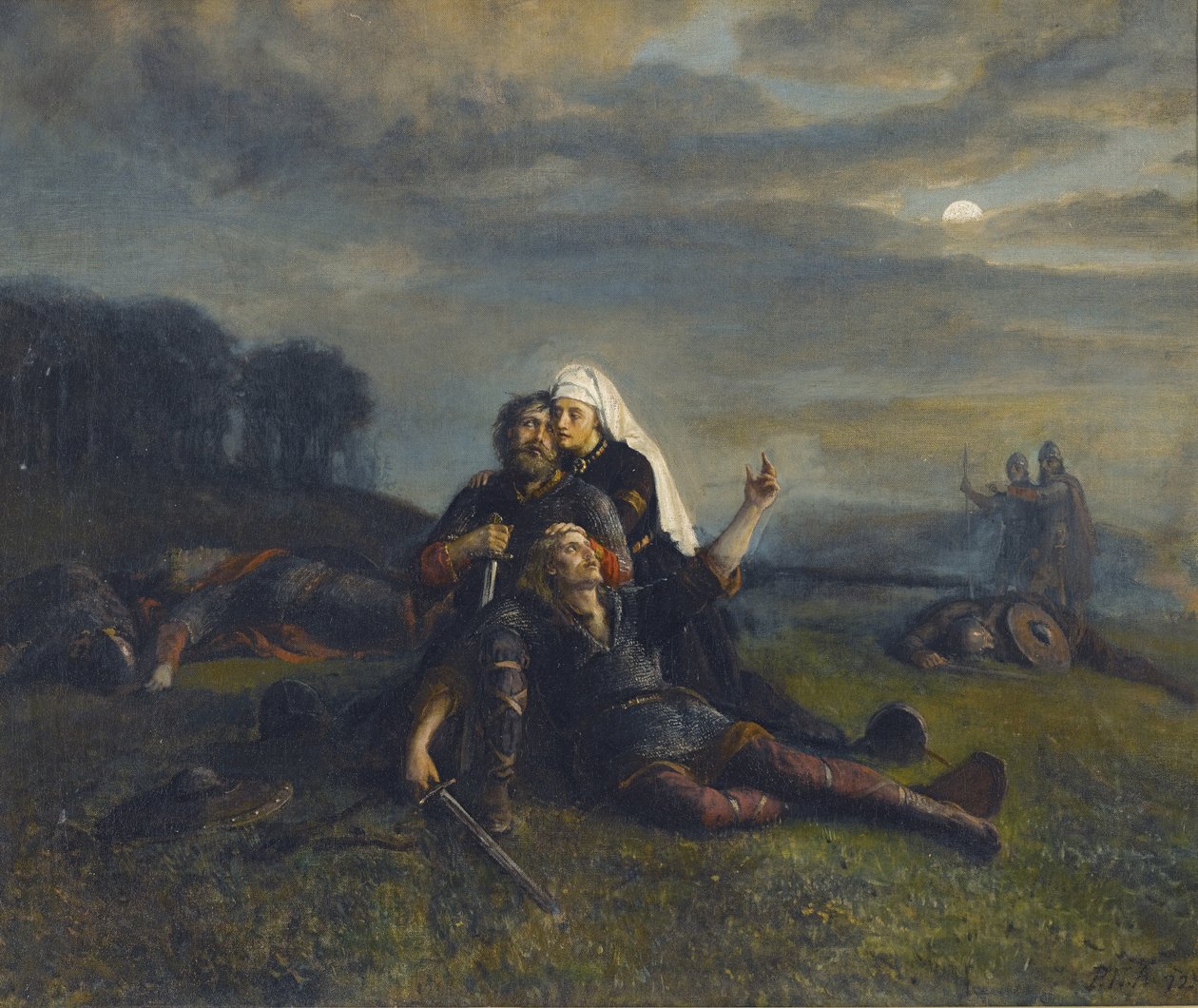 A Csata után alkotó: Peter Nicolai Arbo