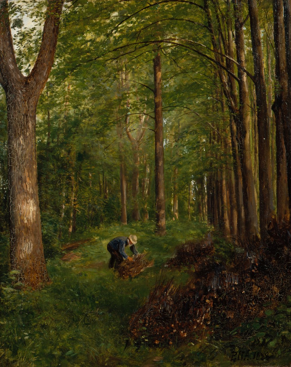 Régi nyár, a Gulskov-kert része alkotó: Peter Nicolai Arbo