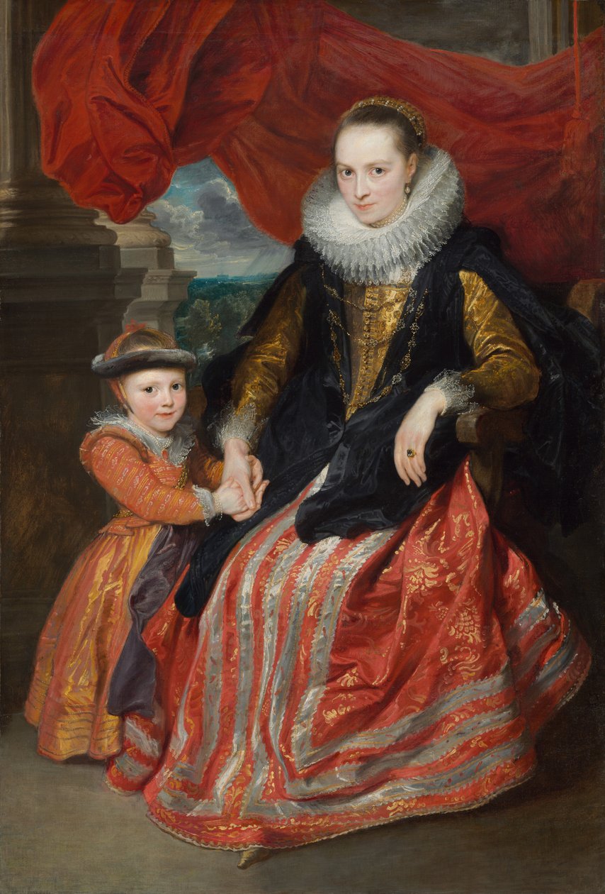 Susanna Fourment és lánya alkotó: Peter P. & Dyck Anthony Van (1599-1641) Rubens
