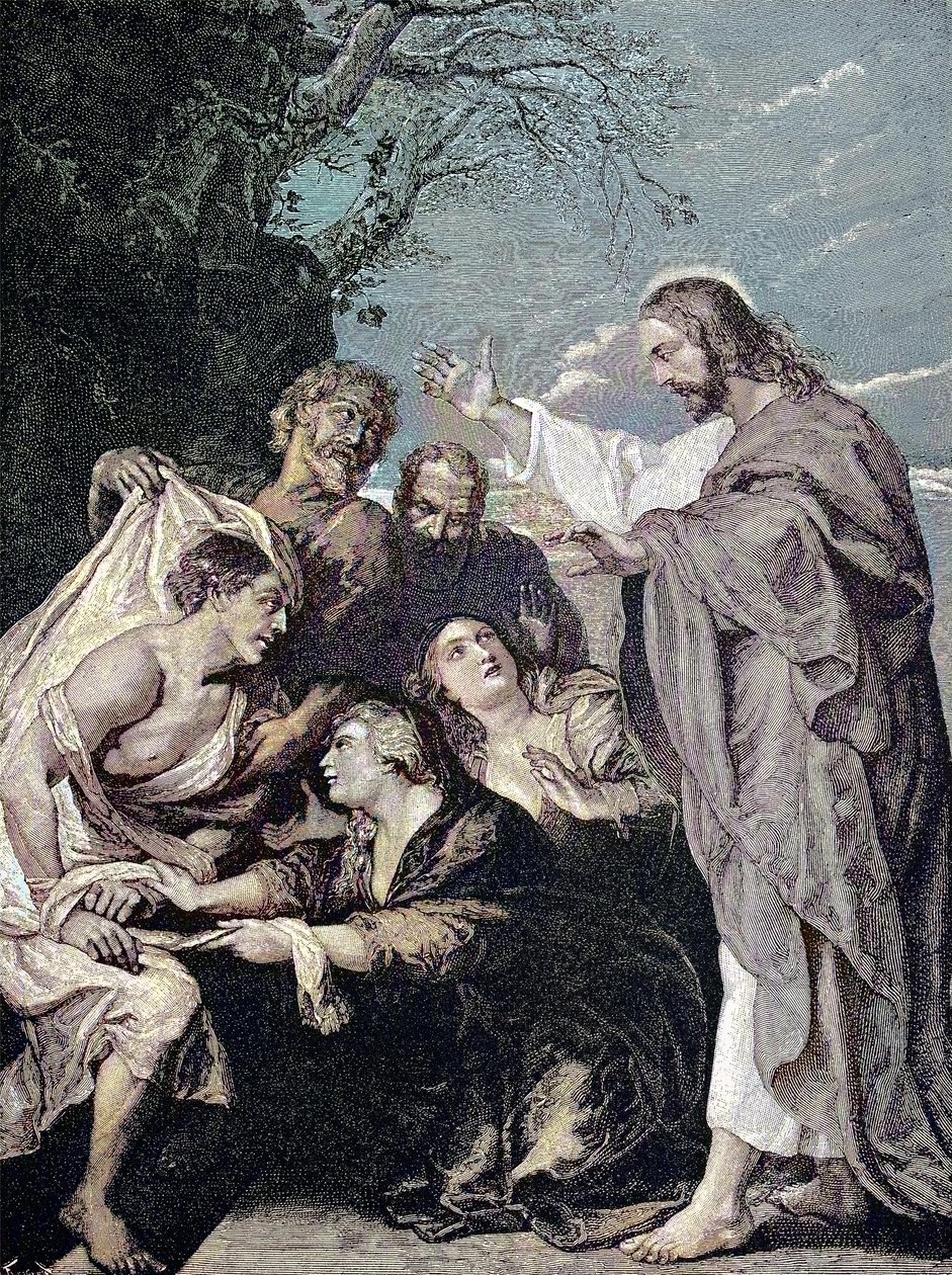 Krisztus feltámasztja Lázárt, Peter Paul Rubens festménye, 1577. június 28., 1640. május 30. alkotó: Peter Paul (after) Rubens