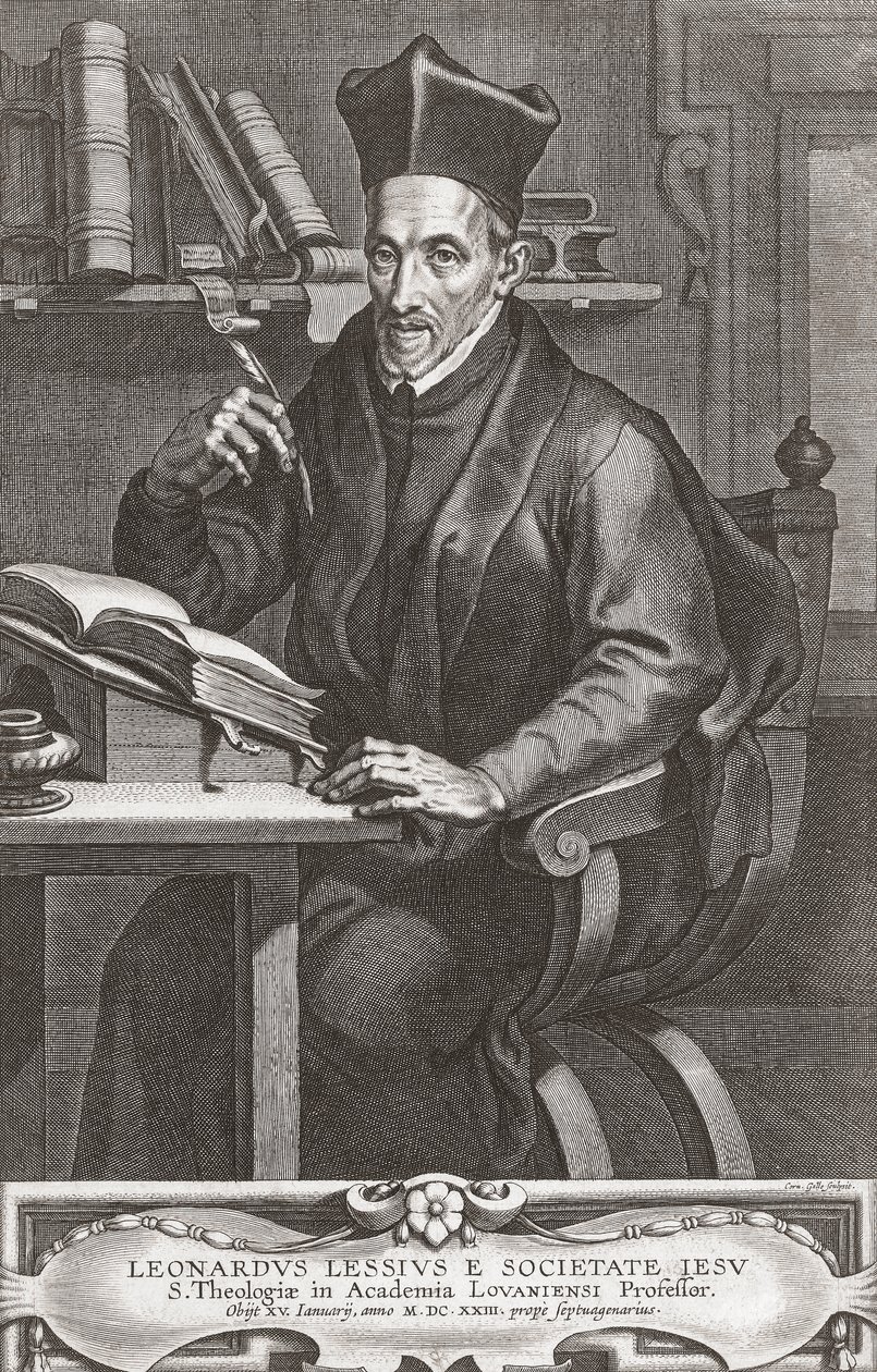 Leonardus Lessius, portré. alkotó: Peter Paul (after) Rubens