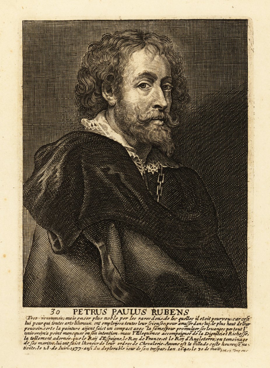Sir Peter Paul Rubens flamand művész és diplomata portréja alkotó: Peter Paul (after) Rubens