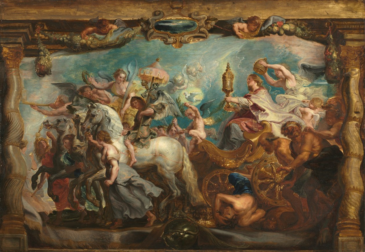 Az egyház diadala, 1628 után (olaj, fa) alkotó: Peter Paul (after) Rubens