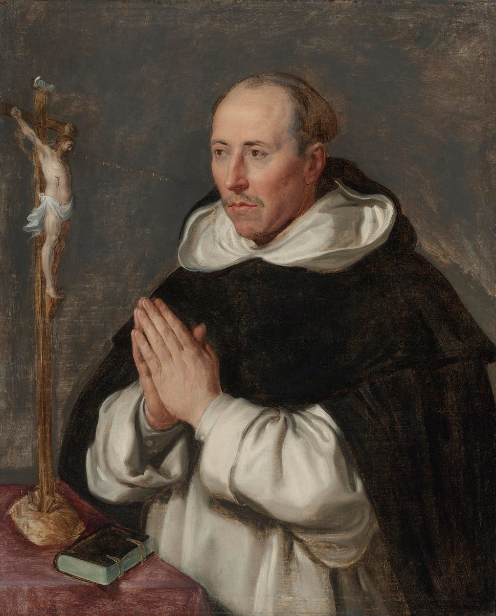 Un moine en priere, portré presume de Saint Thomas d