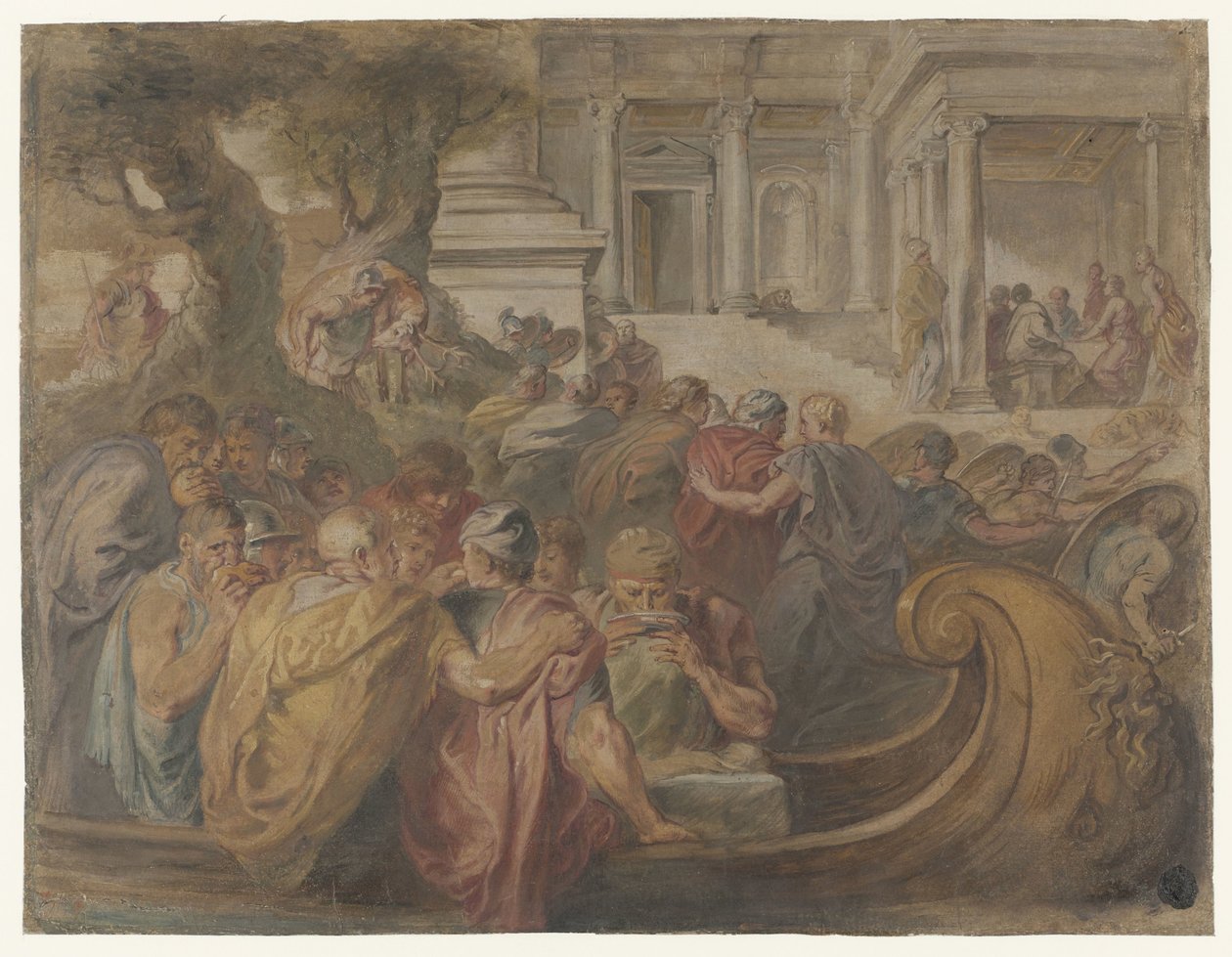 Odüsszeusz és társai érkezése Circe-be alkotó: Peter Paul Rubens (possibly)