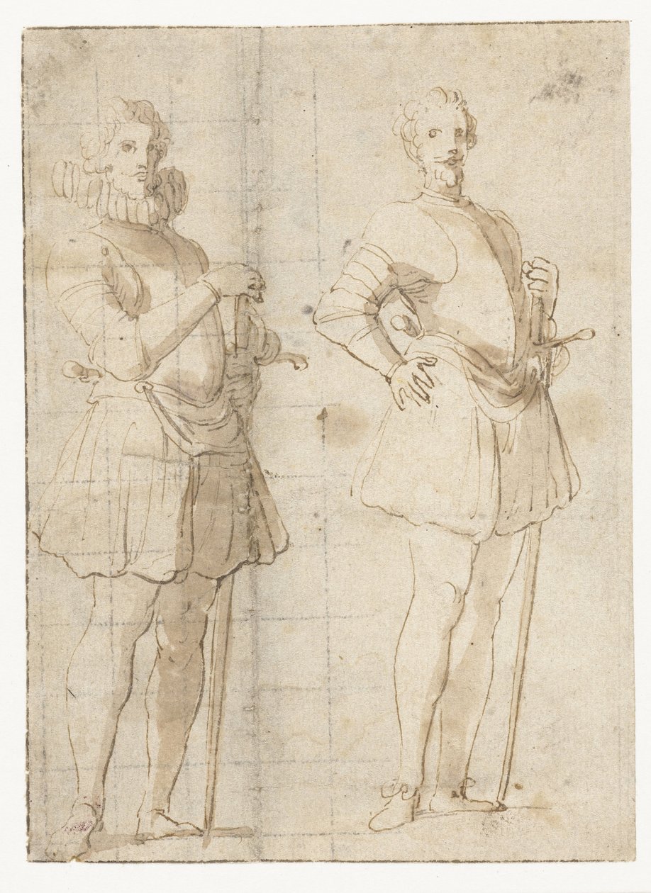 Két tanulmány egy állandó tisztről alkotó: Peter Paul Rubens (possibly)