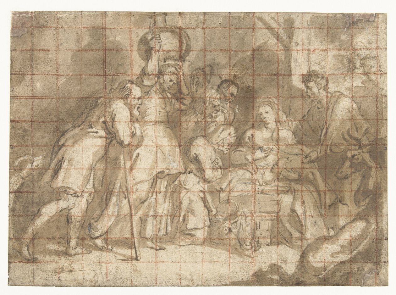 A Pásztorok imádata alkotó: Peter Paul Rubens (school of)